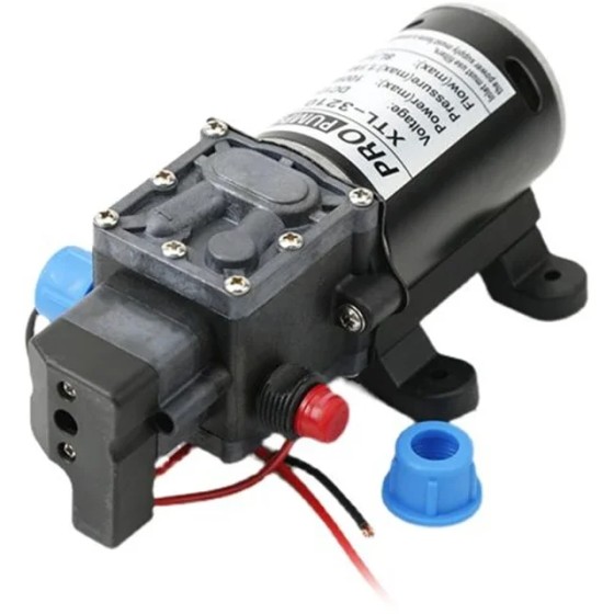 12V 100W Miniatur-Hochdruck membran pumpe Selbst ansaugende Pumpe 8L/Min für landwirtschaft liche Sprühdrohnen-Teile